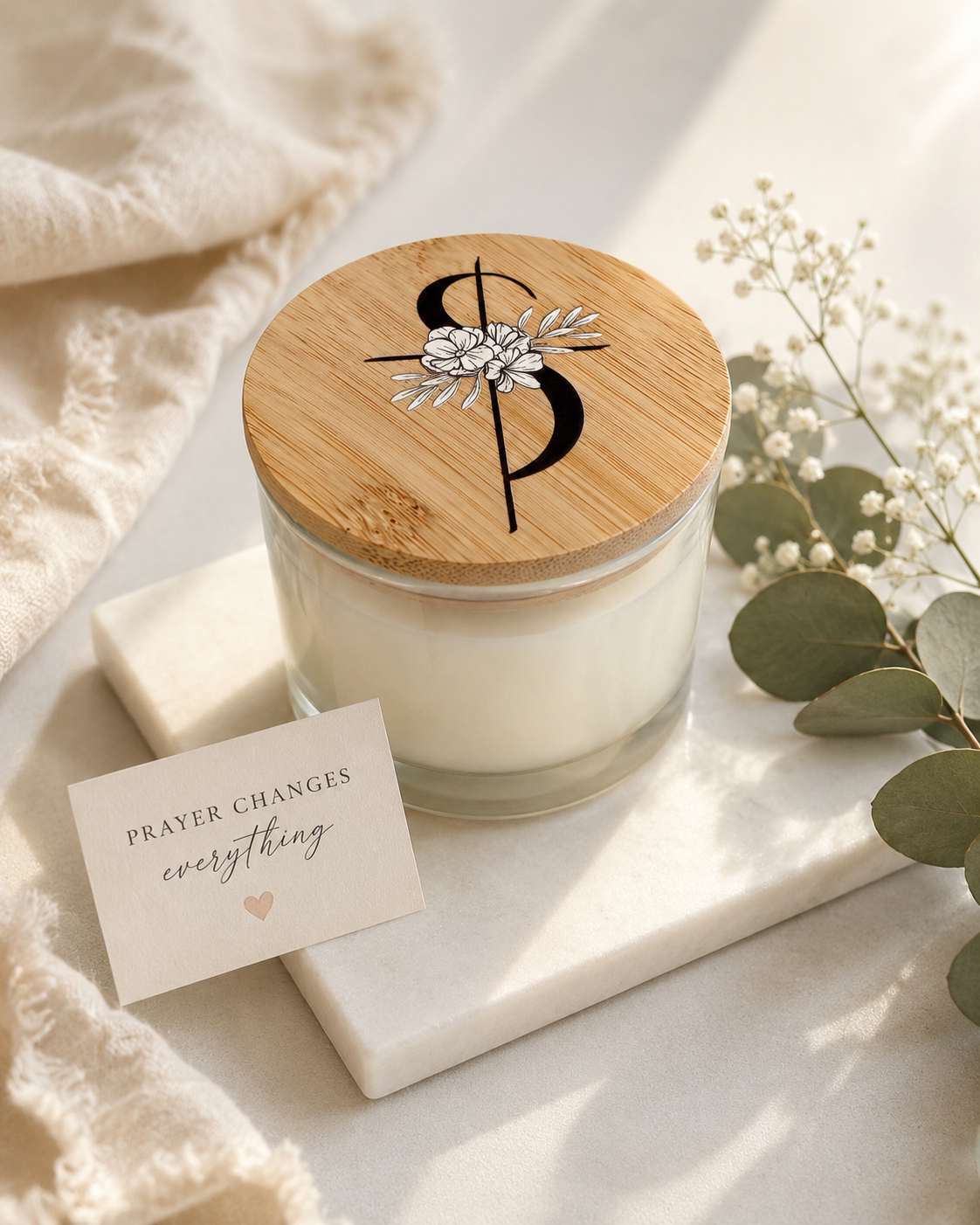 Still Waters 4 OZ Wickless Candle- A signature fragrance, exclusively by So She Prayed