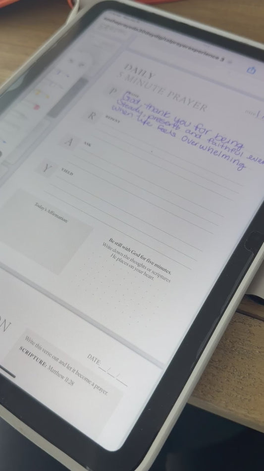 Digital So She Prayed Journal + App